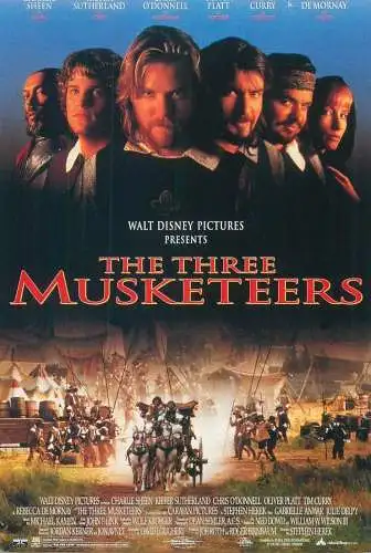 Cinema movie poster film advertising postcard The Three Musketeers