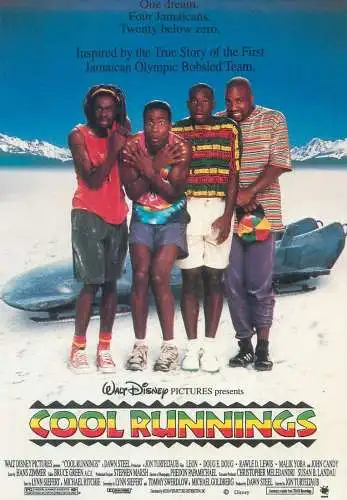 Cinema movie poster film advertising postcard Walt Disney Cool Runnings