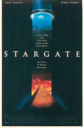 Cinema movie poster film advertising postcard Stargate