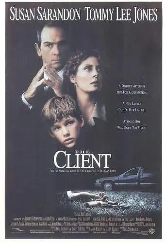 Cinema movie poster film advertising postcard Susan Sarandon Tommy Lee Jones in The Client