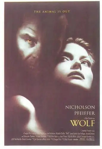 Cinema movie poster film advertising postcard Wolf Nicholson & Pfeiffer