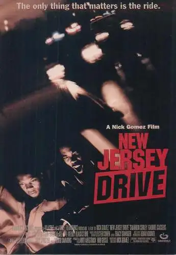 Cinema movie poster film advertising postcard a Nick Gomez film New Jersey Drive