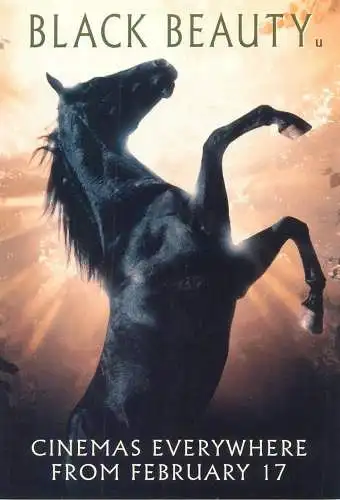 Cinema movie poster film advertising postcard Black Beauty