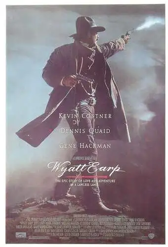 Cinema movie poster film advertising postcard Kevin Costner Wyatt Earp