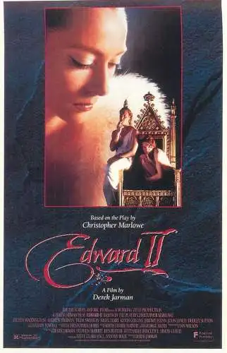 Cinema movie poster film advertising postcard Edward II a film by Derek Jarman
