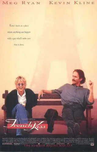 Cinema movie poster film advertising postcard French Kiss Meg Ryan Kevin Kline
