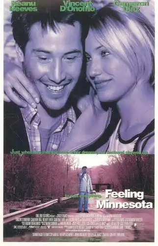 Cinema movie poster film advertising postcard Feeling Minnesota Keanu Reeves & Cameron Diaz