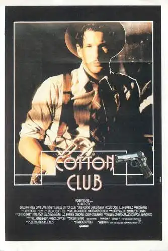 Cinema movie poster film advertising postcard Cotton Club Richard Gere