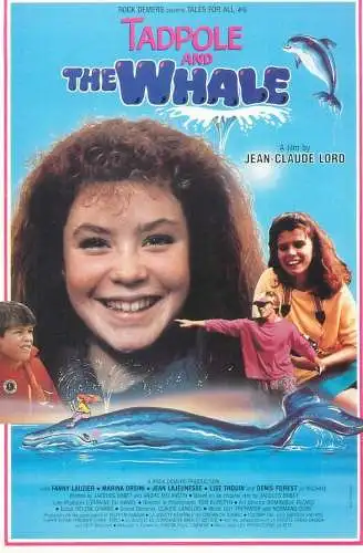 Cinema movie poster advertising postcard Tadpole and the Whale a film by Jean-Claude Lord