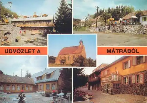 Europe Hungary Matrabol multi view postcard