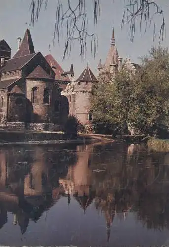 Europe Hungary Budapest Vajdahunyad castle 1981 multi view postcard