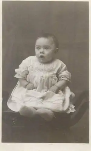 Long & Sons real photo Postcard little girl portrait