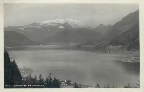 Austria Lake Ossiach Dobratsch mountain in distance foto-AK