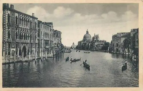 Venezia canal grande e chiesa de lle Salute 1937