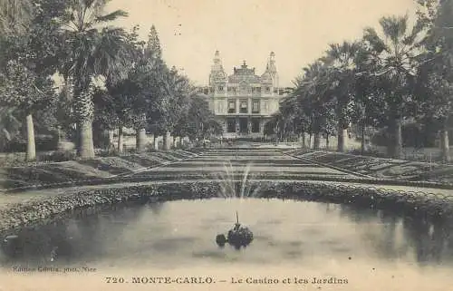 Monaco Monte-Carlo le casino et les jardins