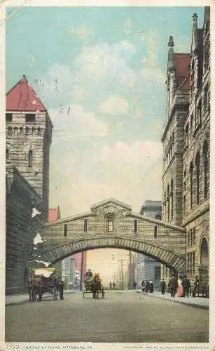 United States bridge of sights Pittsburg 1911
