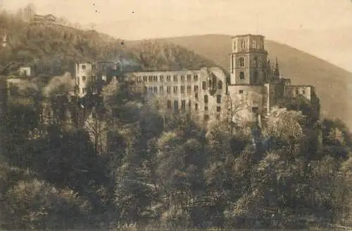 Germany Heidelberg das Schloss von der Terrasse 1909