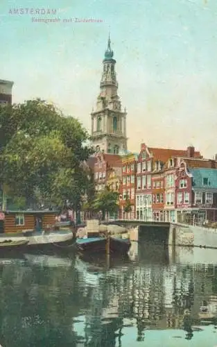Netherlands Amsterdam Raamgracht met Zuidertoren