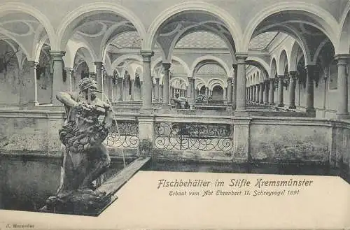 Austria Kremsmünster Fischbehalter im Stifte