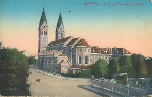 Slovenia Maribor Marburg an der Drau Franziskanerkirche 1916 military censored postcard