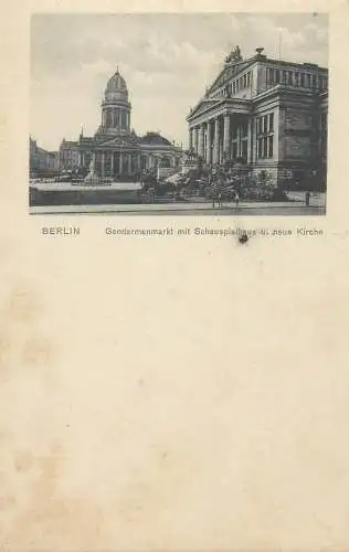 Germany Berlin Schauspielhaus und Kirche 1929