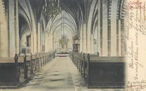 Europe Denmark Odense kirke St hans 1907 postcard