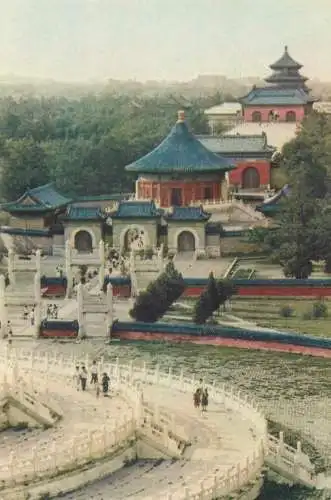 Asia China Peking Temple of Heaven oriental scene postcard