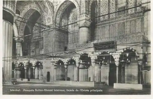 Turkey Istanbul mosquee Sultan-Ahmed interieur