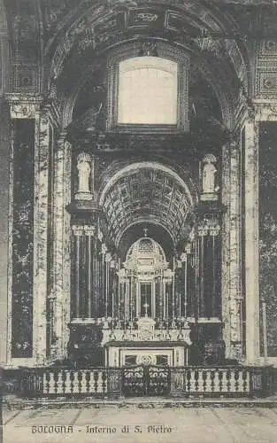 Italy Bologna interno di S. Pietro 1913