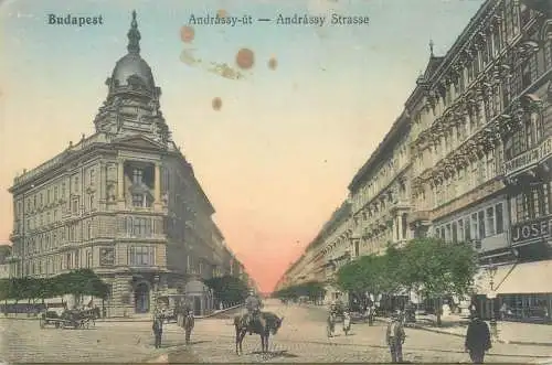 Hungary Budapest Andrassy-ut hotel Pannonia horse mounted policeman