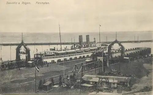 Germany Sassnitz a Rügen hafen steamer ship