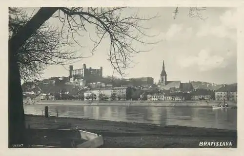Slovakia Bratislava real photo postcard 1936