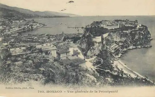Monaco vue generale de la principaute 1909