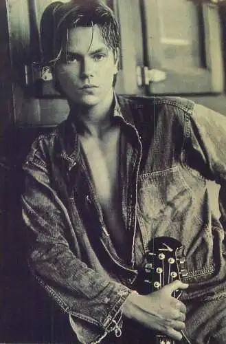 American actor and musician River Phoenix