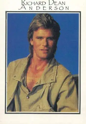 Actor Richard Dean Anderson postcard