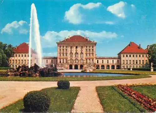 Germany Munchen Schloss Nymphenburg 1975 Edmund Dekker Arad fountain castle palace postcard