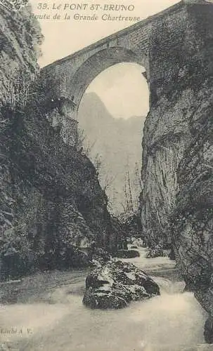 Postcard France Grande-Chartreuse Pont St-Bruno