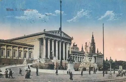 Postcard Austria Wien Parliament
