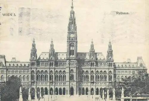 Postcard Austria Wien Rathaus
