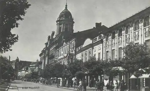 Postcard b-dul Republicii vedere Arad Romania