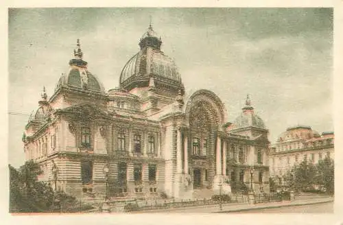 Postcard Romania Bucuresti cec bank