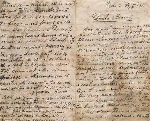 Romania letter from Cigale 1911