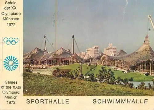 A5555 Olympic Stadium Munich Sporthalle Schwimmhalle 1972