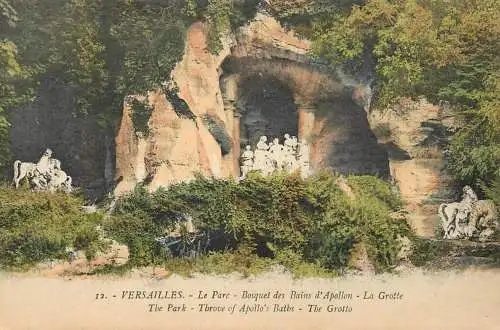 A5238 France Versailles Le Parc, Bosquet des Bains d'Apollon, La Grotte