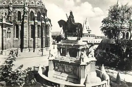 A5235 Hungary Budapest St Istvan equestrian statue