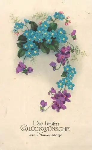 A5228 AK Blumen, fleurs, flowers greetings postcard floral motif