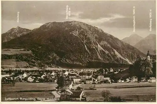 A5225 Germany Luftkurort Ruhpolding Bayerische Hochland general view