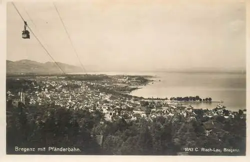 A5222 Austria Bregenz mit Pfanderbahn general view
