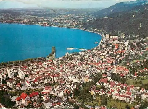 A5215 Austria Bregenz am Bodensee Altstadt und Lochau aerial view