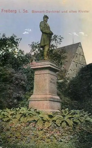 A5209 Germany Freiberg Bismarck Denkmal und Altes Kloster